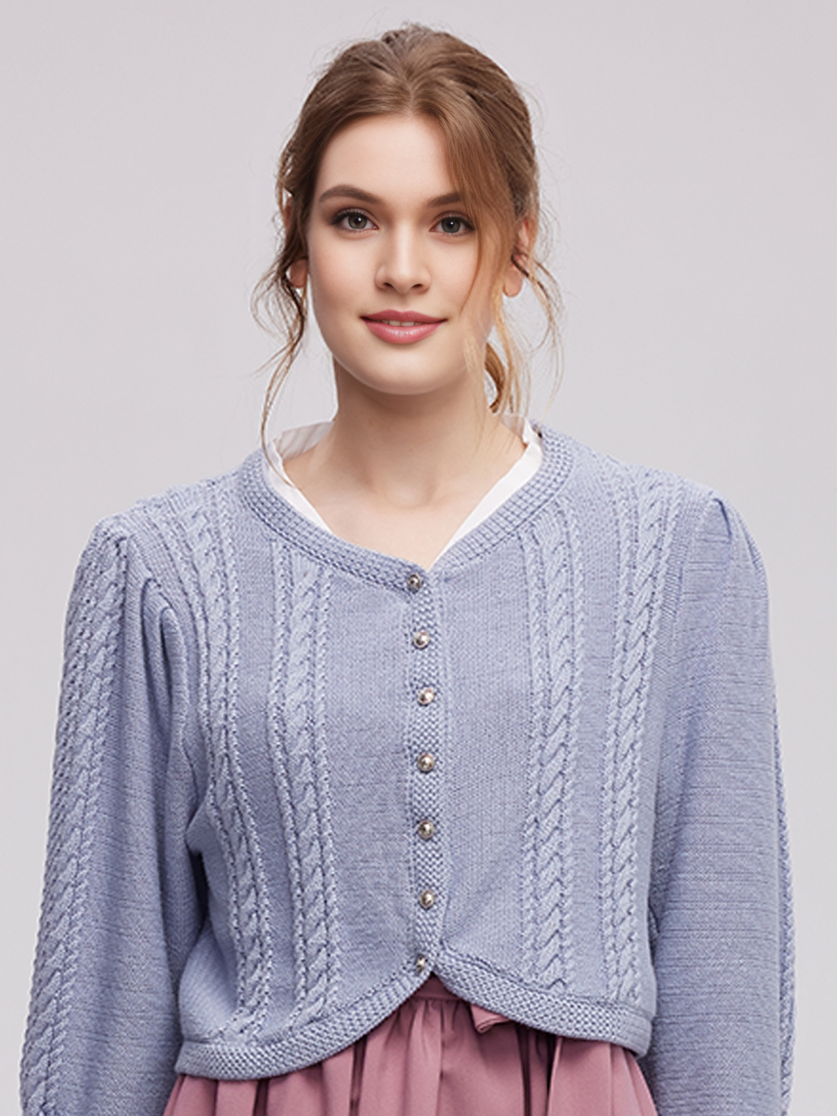 Dirndl Bluse Lila