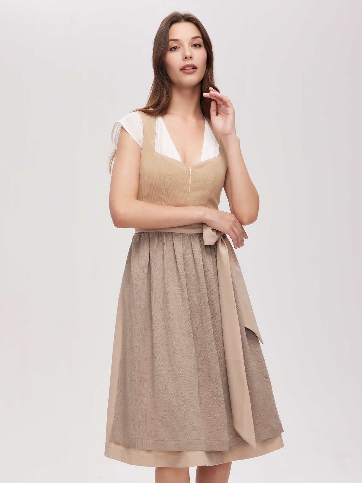 Dirndl Samt Dunkelblau
