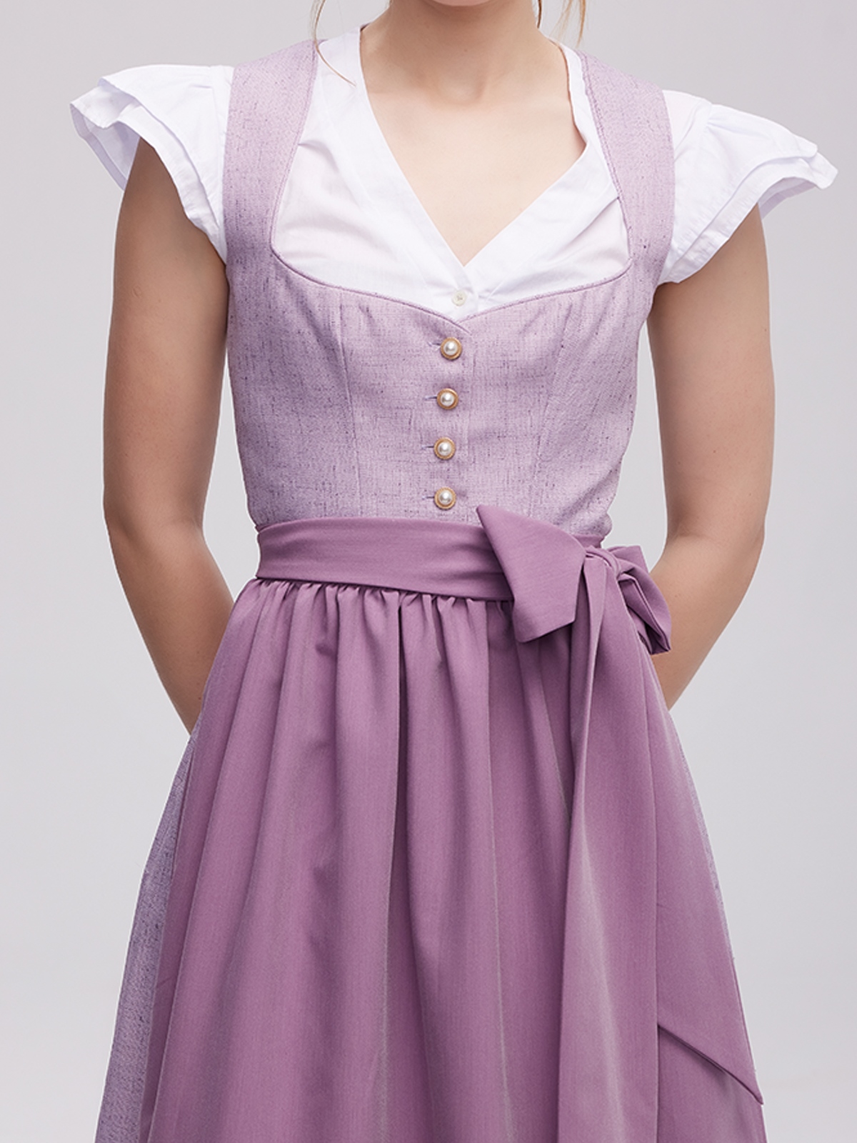 Dirndl in Grün und Rosa