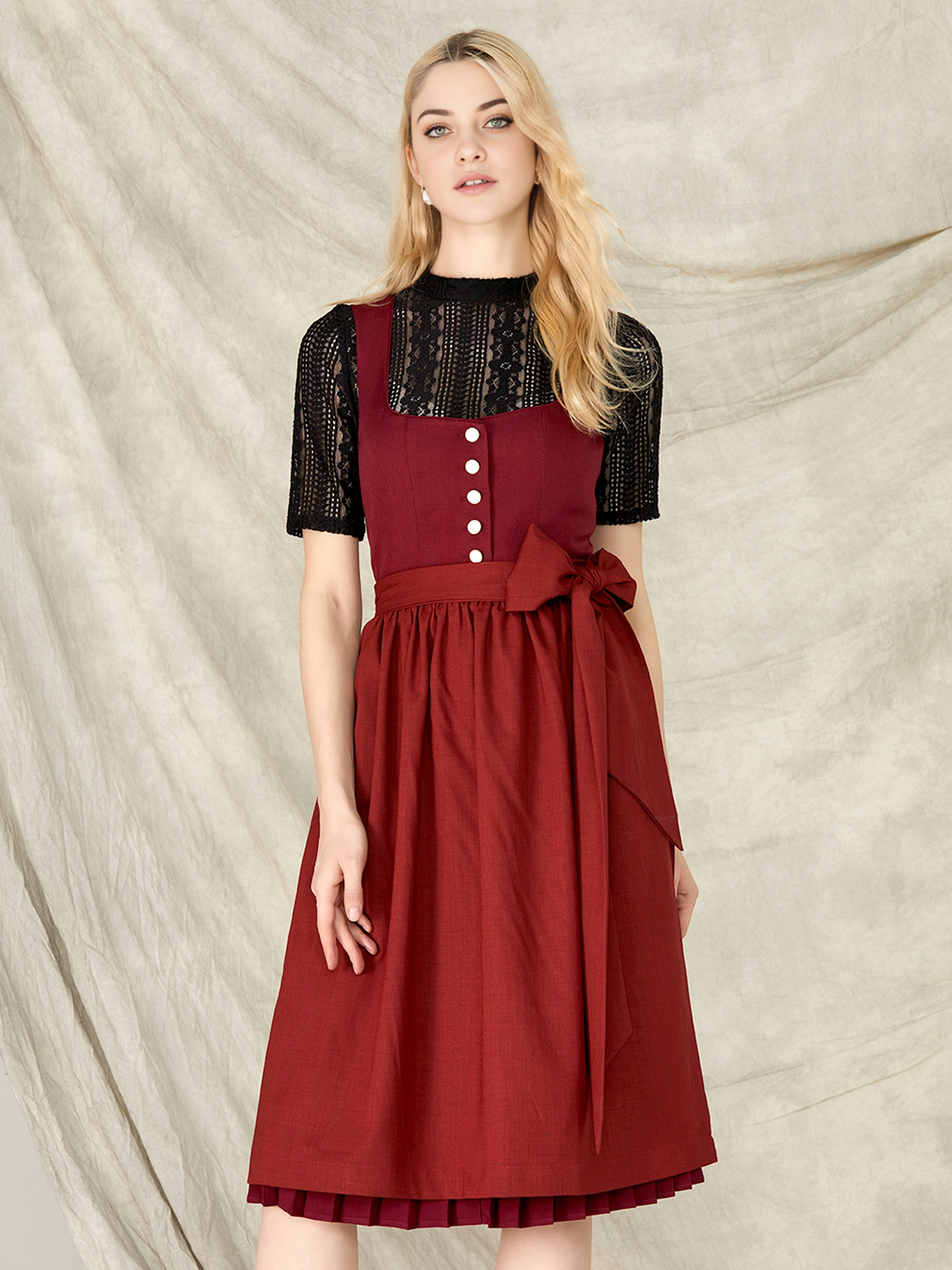 Wildleder Dirndl in Rot