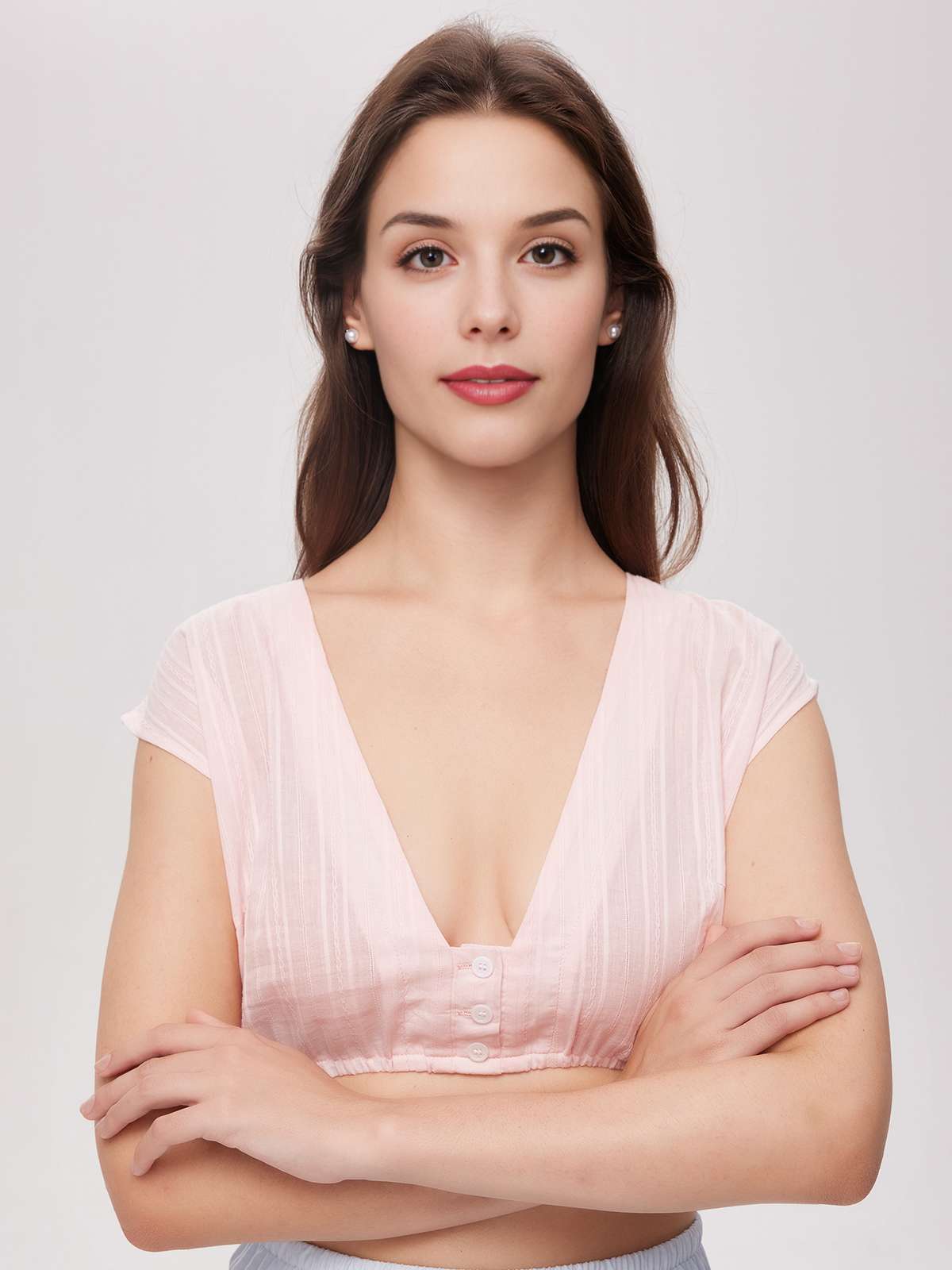 Rotes Samt Dirndl mit rosa Bluse