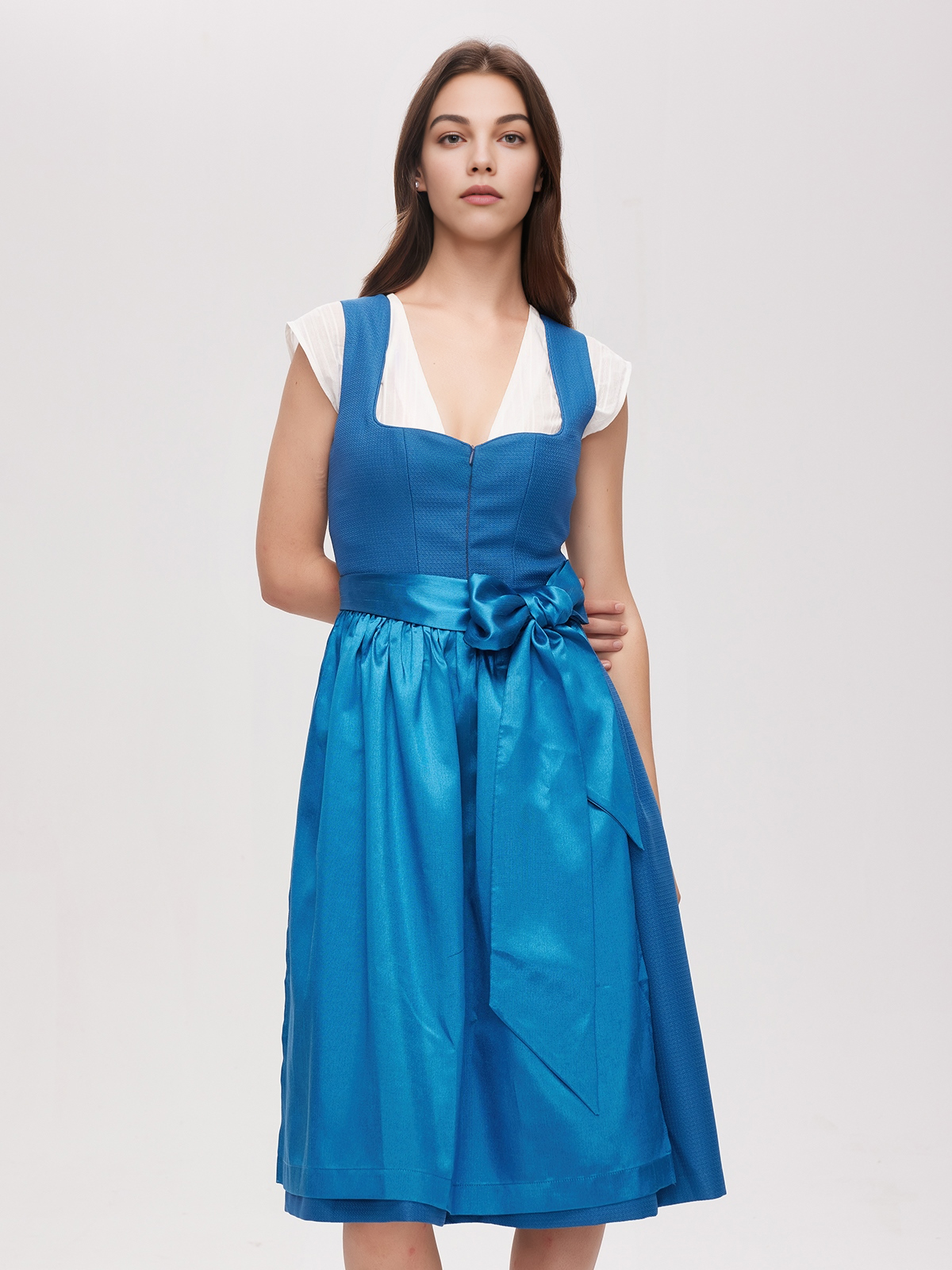 Krüger Dirndl Samt Blau